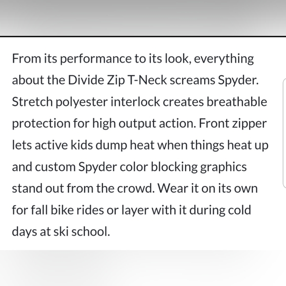 NWT Spyder Long Sleeve Sweater, Youth Large - Picture 7 of 8